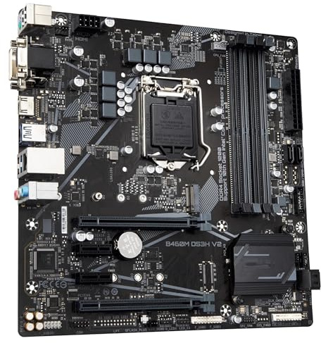 motherboard Fit For GIGABYTE B460M DS3H V2 Scheda madre LGA 1200 Intel H470 Micro-ATX con M.2, SATA 6Gb/s, USB 3. Gen 1, Smart Fan 5