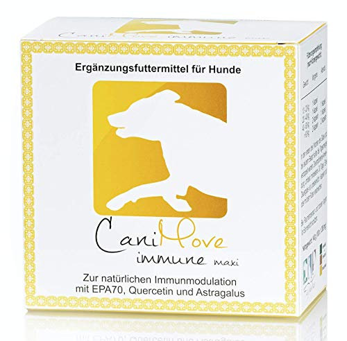 CaniMove Solopack | Immune Maxi (1 x 100 Kapseln) - Ergänzungsfuttermittel zur Unterstützung des Immunsystems und der Immunmodulation | Mit EPA, Enovita, Vitamin C, Fischöl und mehr