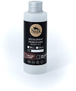 Sofolk - Pintura Cuero/Polipiel - Recoloración para cuero dañado, rayado, arañado, descolorido - Volante de coche, asiento de coche, sofá, zapatos - 125ml - RAL 8023