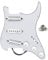 OriPure SSS Dual Rail Tonabnehmer mit vorverdrahteten Schlagbrettern Alnico 5 Gitarren-Pickguard-Set mit 5-Wege-Schalter für ST 11-Loch-E-Gitarre, weiß, 3-lagig