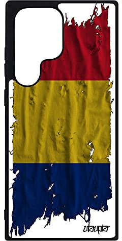utaupia Coque pour Samsung S23 Ultra en Silicone Drapeau Roumanie roumain Euro Coupe d'europe Football Pas Cher Smartphone Galaxy