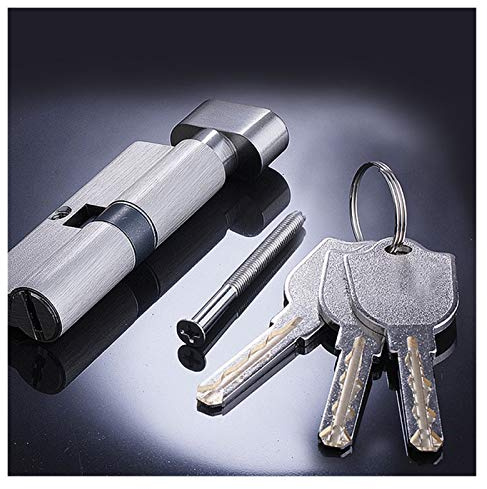 Serrure à Barillet de Porte Cylindre de porte 120mm Sécurité pour 70 mm d'épaisseur de porte de porte d'épaisseur Cylindre intérieur Chambre à coucher Livraison Livraison Poignée 3 PCS Clé en laiton (