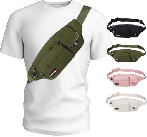 MAXTOP Bauchtasche Herren Damen Laufgürteltasche, modische Gürteltasche Hüfttasche wasserdicht, Reise Geldgürtel, Handyhalter für Yoga, Fitnessstudio, Joggen, Workout, Fitness, Training