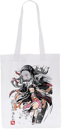 style3 Nezuko Sumi-E Beutel Biobaumwolle Jutebeutel demon anime japan manga