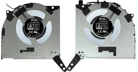 VoltaGuru Juego de CPU + GPU - Ventilador para Lenovo Legion DFSCL12E16486Q, DFSCL12E06486Q, BAPA0810R2HY002, BAPA0810R2HY001, modelo 12V 1A, Legion 5 15IAH7H, 5 15IAH7H, 5 Pro 16ARHARH7H