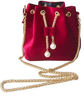 Ldabrye Handtaschen für Damen, Umhängetasche, Hobo-Tasche, Totes, Tasche für Mädchen, Luxus-Handtasche, modisch, Samt, Umhängetasche, Metallkette, Crossbody-Taschen