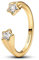 PANDORA Ring für Damen Sternschnuppen Goldfarben 163582C01-50 Ringgröße 50/15,9