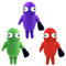 R.E.P.O Plüschtier, lustiges Plüschspielzeug for Horrorspiele, Bunte Monster, Plüschfigur, Puppe for Raumdekoration, Kissengeschenke(Green+Purple+Red)