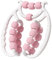 Cellulite Roller, Lipödem Massagegerät Beine, Massageroller Beine, Waden Oberschenkel Massagegerät, Ringroller Bein, Circular Leg Clamp, Kreisförmige Beinklemme, Anti-cellulite Massagegerät (Rosa)
