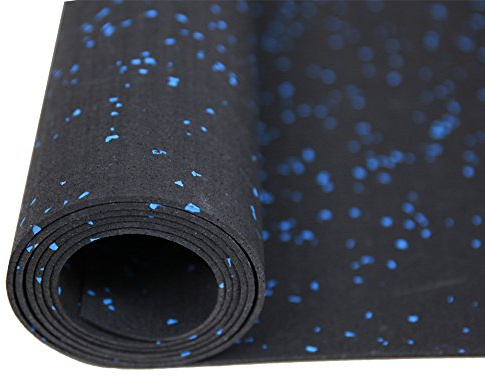 RevTime Laufbandmatte, 198,1 x 91,4 cm, strapazierfähig, Fitnessgeräte, Gummimatte, Schwarz
