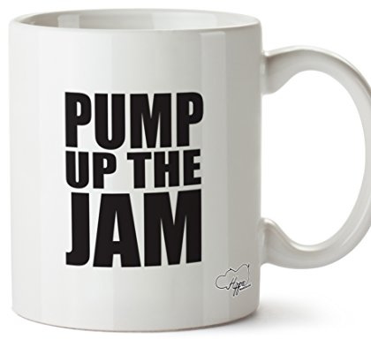 Hippowarehouse Pump Up The Jam Printed Mug Cup Ceramic 10oz