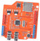 Audioverstärkerplatine,VS1053B 800mA MP3 Music Shield Board Aufnahme- /Leistungsverstärker MP3 Music Shield Board mit Speicherkartensteckplatz,3,3 V / 2,5 V,12,288 MHz Leistungsverstärker
