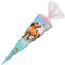 Nestler 7852655s - Schultüte Spirit Riding free, 85 cm, 12 eckig, mit Textilborte und Verschluss aus Organza, mit Sound