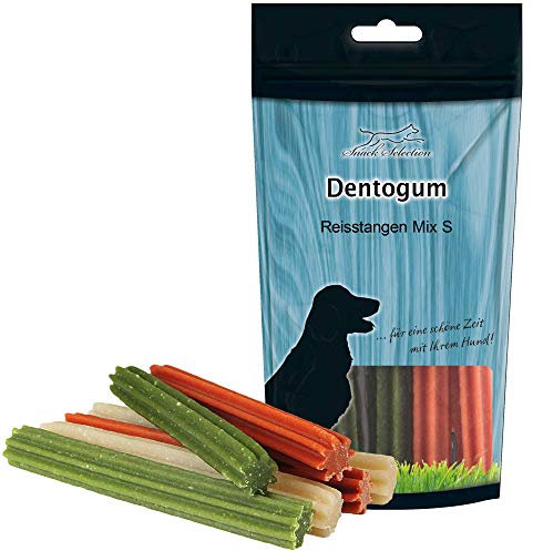 5 x 120g Dentogum Reisstangen Mix - für kleine bis mittlere Hunde - Die Zahnbürste für Ihren Hund - Zahnpflege