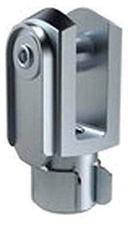 RIEGLER GAKAP2M4 AP2 ISO 8140 Gabelkopf für Zylinder, 4mm Bohrung, M4 x 0.7 Kolbenstangengewinde