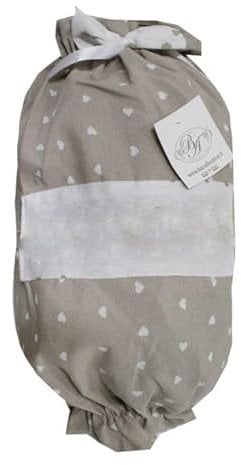 Porta Sacchetti Dispenser Buste Portasacchetti Cucina Cuori Lucy Grigio Rosso -Beige
