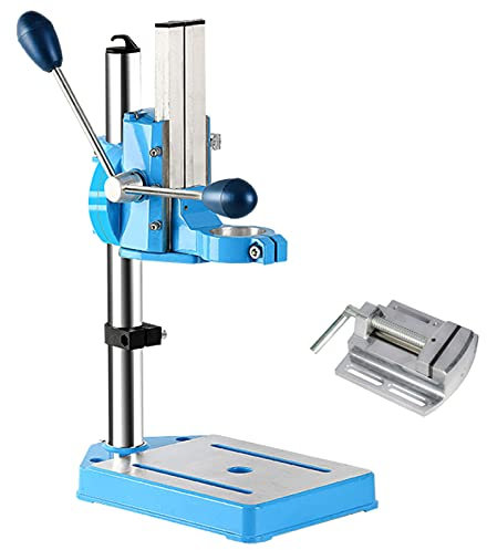 YAOYAOO Taladros de Columna, Soporte de Taladro de Banco Máquina Perforadora de Columna para Taladrado o Corte Auxiliar, Base de Hierro Fundido, Diámetro de Sujeción: 38-50mm
