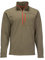 Simms Herren-Thermo-Oberteil, 1/4-Reißverschluss, Outdoor-Angelbekleidung, Dark Stone, Mittel