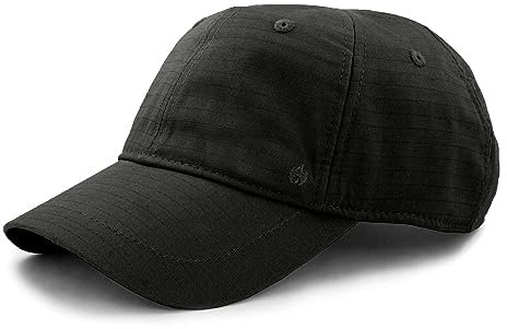 Wazoo Cache Cap | Reise-, taktische und alltägliche Tragekappe | 6 versteckte Taschen für Notfallgeld, Dokumente, Schlüssel und Werkzeuge, Schwarz aktualisiert, Einheitsgröße/L