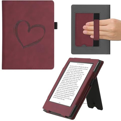 kwmobile Étui pour liseuse électronique Kobo Aura H2O Edition 1 - Housse Rabat liseuse en Simili Cuir