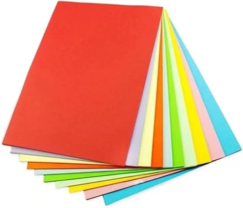 Farbiges Papier A4 Kopierpapier Papier für Bastelprojekte 80gsm 10 Farben Packung mit 100 Stück