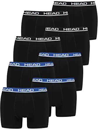 HEAD Men Boxershort 841001001 Basic Boxer 8er Pack, Farbe:Black/Black Blue, Bekleidungsgröße:XL