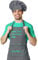 BLAK TEE — Schürze Personalisiert mit Ihrem Foto und Text Wunschmotiv — Kochschürze Selbst Gestalten — Personalisierte Geschenke für Männer und Damen — Verstellbarer Kragen und Vordertasche — Grau