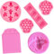 ZOOMPIL Hummel und Blume Fondantformen, Wabe Silikonform, 6 Stück Biene Und Waben Muster Seife Silikon Formen, Für Diy Machen Süßigkeiten, Kuchen Dekorieren Backenwerkzeuge Schokolade