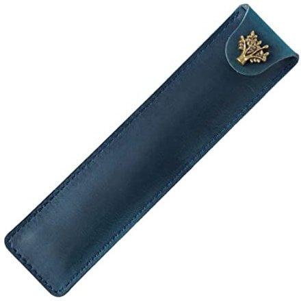 Vintage Federmäppchen Aus Leder Mit Druckknopf, Retro Stifteetui Für Füllfederhalter, Kugelschreiber Und Bleistifte, Tragbares Stifthalter