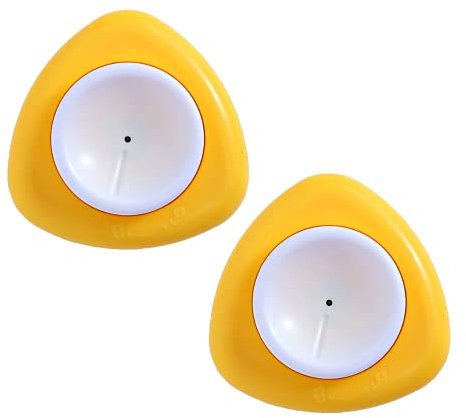 Jawbush Egg piercer with Stainless Steel Pin to Get Good Hard-boiled Eggs, Egg Poker with Magnetic Base and Safety Lock, Egg Hole Puncher Easy Egg Peeler Warm Gifts, 2 Pack