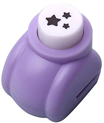 Uposao Mini Scrapbook Stanzer, Papierstanzer Motivstanzer Bastellocher Lochstanzer Dekoratives Scrapbook Papierstanzer Verschiedene Formen Stanzer für Papierhandwerk Scrapbooking-Zubehör,DREI Sterne
