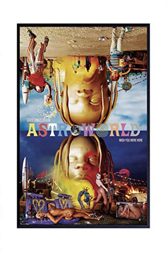 Theissen Travis Scott Astroworld Album Hip Hop Poster Wandposter Frameless Gift 11 x 17 Zoll (28 cm x 43 cm)