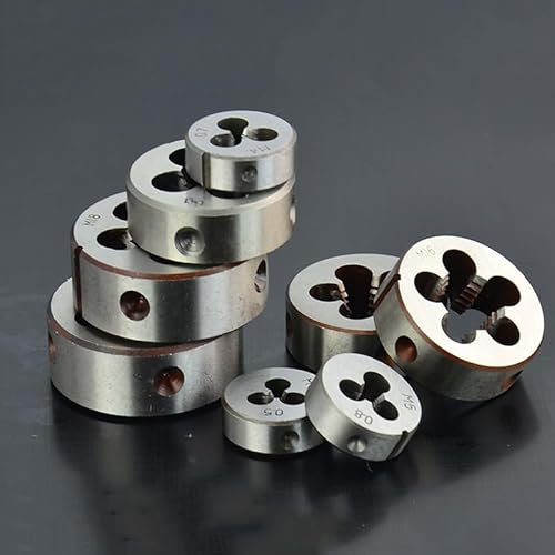 1pc M18-M22 Filiera metrica Set strumenti di filettatura in acciaio legato tornio macchina for filo (Color : M18)