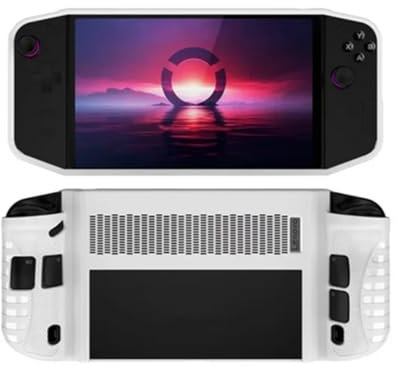 JOYSOG TPU Protective Cover for Lenovo Legion GO Game Console Case Handheld Protector Cover Accessories (White)