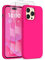 COFFKER Designed for iPhone 14 Pro Max Case, Liquid Silicone Case [2X Screen Protectors], Shockproof Slim Thin Protective Phone Case with Soft Anti-Scratch Microfiber Lining, 6.7 inch, Neon Pink