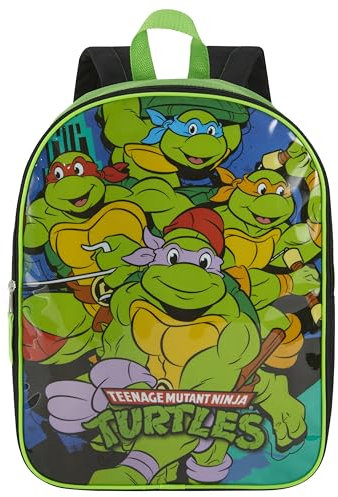 Nickelodeon Rucksack für Kinder, 38,1 cm, tolle Büchertasche für Jungen, gepolsterte Gurte und großes Reißverschlussfach, Grün , 15 Inch, Modern