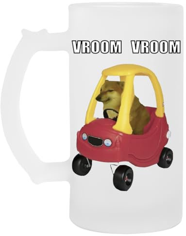 Cheems Auto Glas Bier Becher Tasse Glass Beer Mug Cup