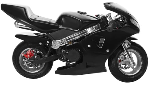 Saterkali Mini-Gas-Motorrad, 2-Takt, 49 cc, Benzintank, Cruising-Reichweite 1,25 l, MAX170 IBS, hohe Helligkeit, Doppelscheinwerfer, centrifugales Kettengeräusch Pocket Bike