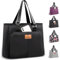 HSHRISH Bolsas de almuerzo para mujer, bolsas de almuerzo aisladas de 12 L, reutilizables, impermeables, a prueba de fugas, bolsa de hombro ajustable para adultos, trabajo, compras, picnic, playa, al