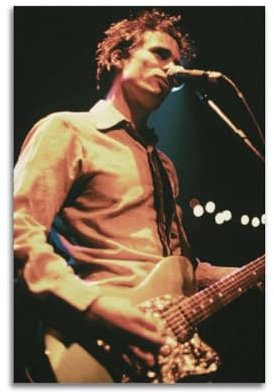 Jeff Buckley GuitaristBerühmte Film- und Fernsehfiguren, Popmusikfiguren, Poster, Dekoration, Leinwand, Kunstdekoration, Druck, Signaturfoto, Wohnzimmer, Heimdekoration, 30 x 45 cm, ungerahmter Stil,