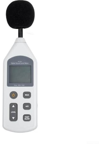 Zoegneer Digitaler Schalldruckpegelmesser mit USB-Anschluss, Dezibel-Messung zur Geräuschmessung für Fabriken, Schulen, Krankenhäuser