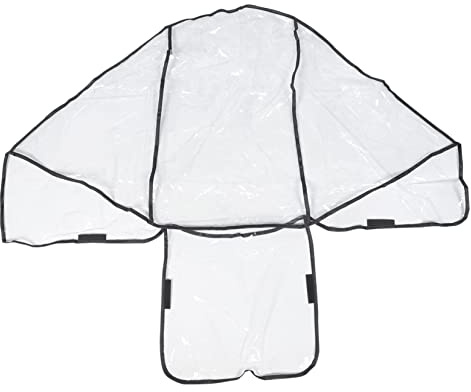 Regenschutz Vorder und Rücksitzen Zwillingskinderwagen | Pvc, Durchsichtige Abdeckung, Einfache Montage und Demontage, Passend für Doppelkinderwagen
