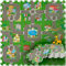tectake® Puzzlematte Baby XXL, EVA Matte, Spieldecke Baby Junge, Mädchen, Teppichfliese Schaumstoff Matten Stadt und Straßen, für Auto Spiel, sensorische Matte, Spielzeugteppich, Bodenschutzmatte Baby