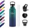 Gourde Isotherme Enfant 500ml, Bouteille d'eau Acier Inoxydable, Étanche et Réutilisable, Gourdes avec Paille, sans BPA, Bouteille d'eau pour Voyage, l'école, Enfant, Adultes, Sport, Camping, Gym