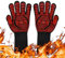 Guantes Barbacoa - Guantes BBQ Resistentes a temperaturas de hasta 800ºC/1472ºF - Ideales como Ideales para Barbacoa, Guantes Horno, Cocina al Aire Libre y Uso con Parrilla Barbacoa