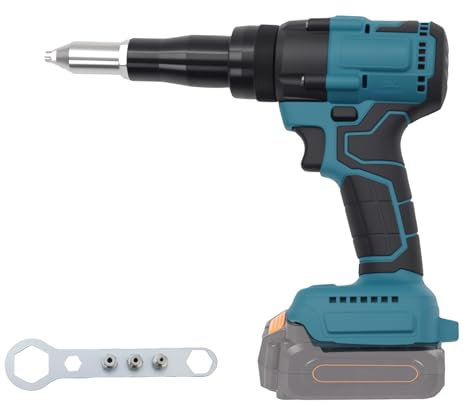 Bürstenlose Akku Nietzange mit LED-Licht, Kompatibel mit Makita 18V Li-Ion Akkus | Ideal für Baustellen, Autoreparaturen & Heimwerker,Ohne Akku