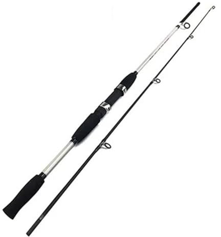 SHENJMAI Angelrute, leicht, 2 Abschnitte, Spinnguss, Carbon, Angelrute, 1,5 m/1,8 m (weiße Spinnrute, 1,5 m)