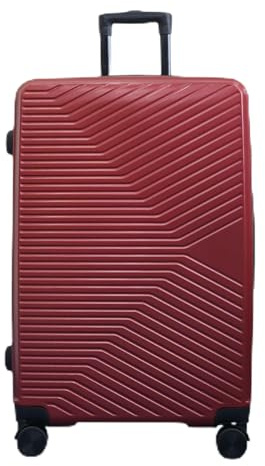 Infinity Groß Koffer 28 Leichtes Hartschalen Gepäckstück 4 Räder Spinner Hartschalen-Aufgegebenes Gepäck für 23 kg Rot