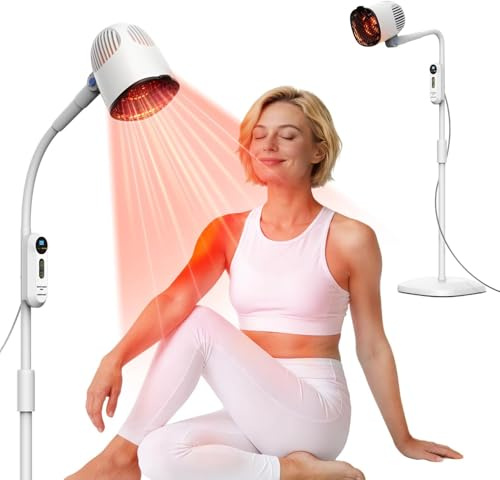 3-in-1 Infrared Red Light Therapy Lamp with Adjustable Stand