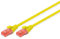 Digitus LAN Cable Cat 6-10m - RJ45 Network Cable - UTP Unshielded - Compatible with Cat6A & Cat5e - Yellow